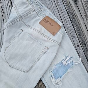 Boyfriend Joggers One Teaspoon Shabbies Jeans Size Med Light Wash Cotton Denim